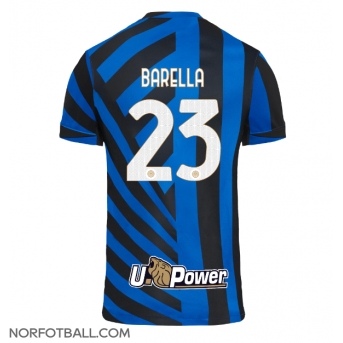 Billige Fotballdrakt Inter Milan Nicolo Barella #23 Replika Hjemmedrakt 2024-25 Kortermet
